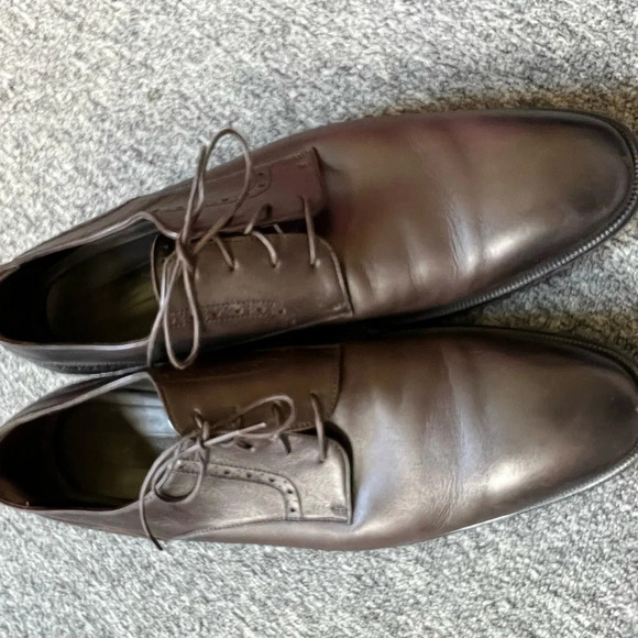 Ermenegildo Zegna Brown Dress Shoes, size 12.5 - Picture 4 of 6